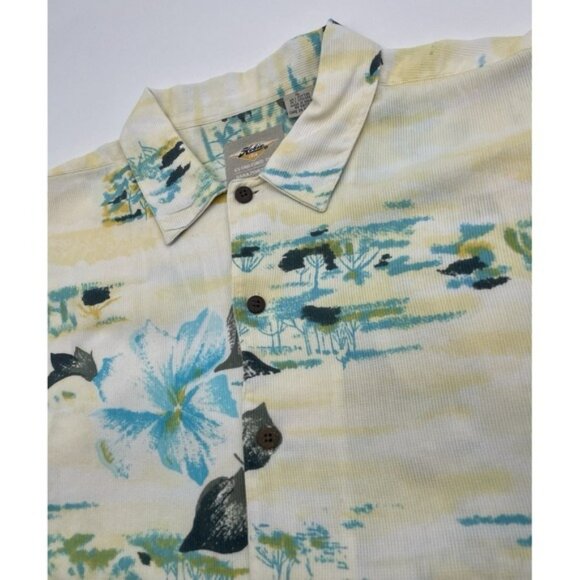 Vintage Hobie Surf Hawaiian AOP Camp Shirt Mens XL Casual Button Up 80s